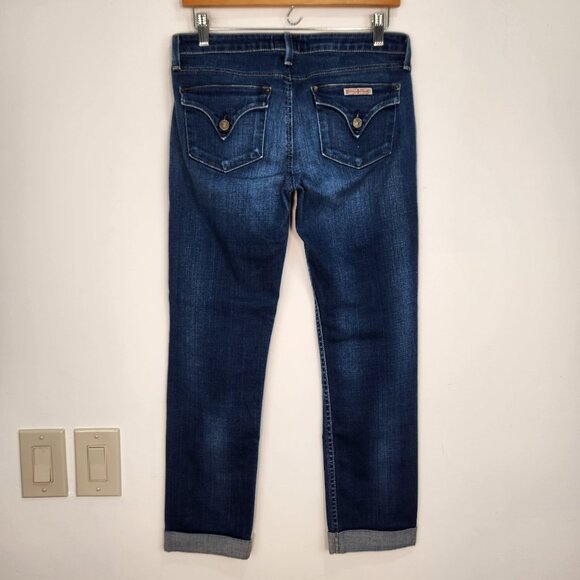 Hudson Jeans Bacara Cuffed Womens 28 Van Wash Low Rise Flap Pockets USA Made - Picture 2 of 10